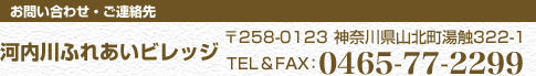 �͓���ӂꂠ���r���b�W�@TEL&FAX�F0465-77-2299